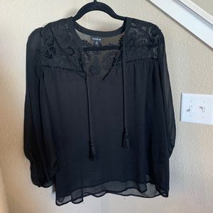 Torrid sheer blouse.
